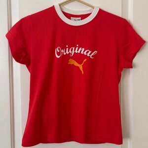 Puma T-Shirt - Vintage/Retro -  RED - Medium  - NWOT